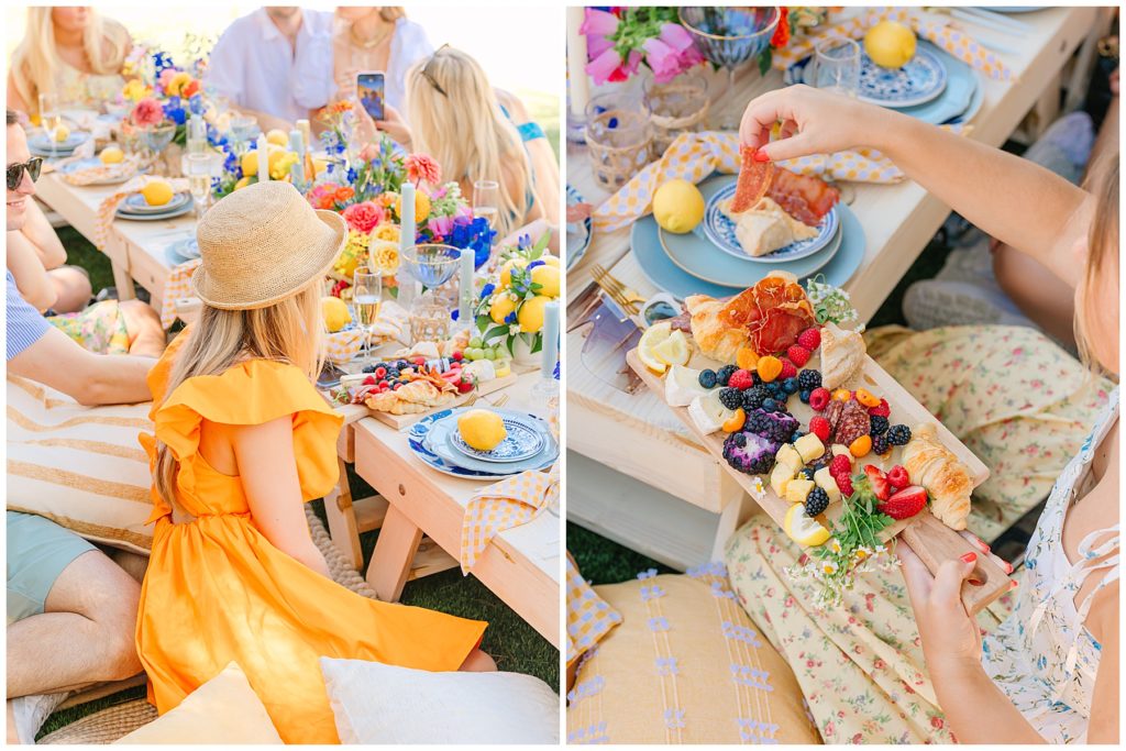luxury Italian themed birthday picnic at Danza del Sol winery